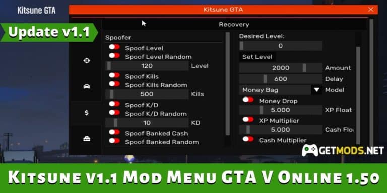 Download Kitsune v1.1 Mod Menu