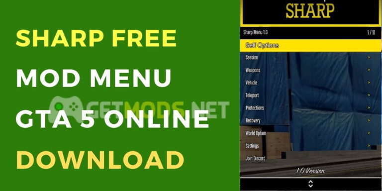 Sharp Mod Menu Free GTA 5 Online