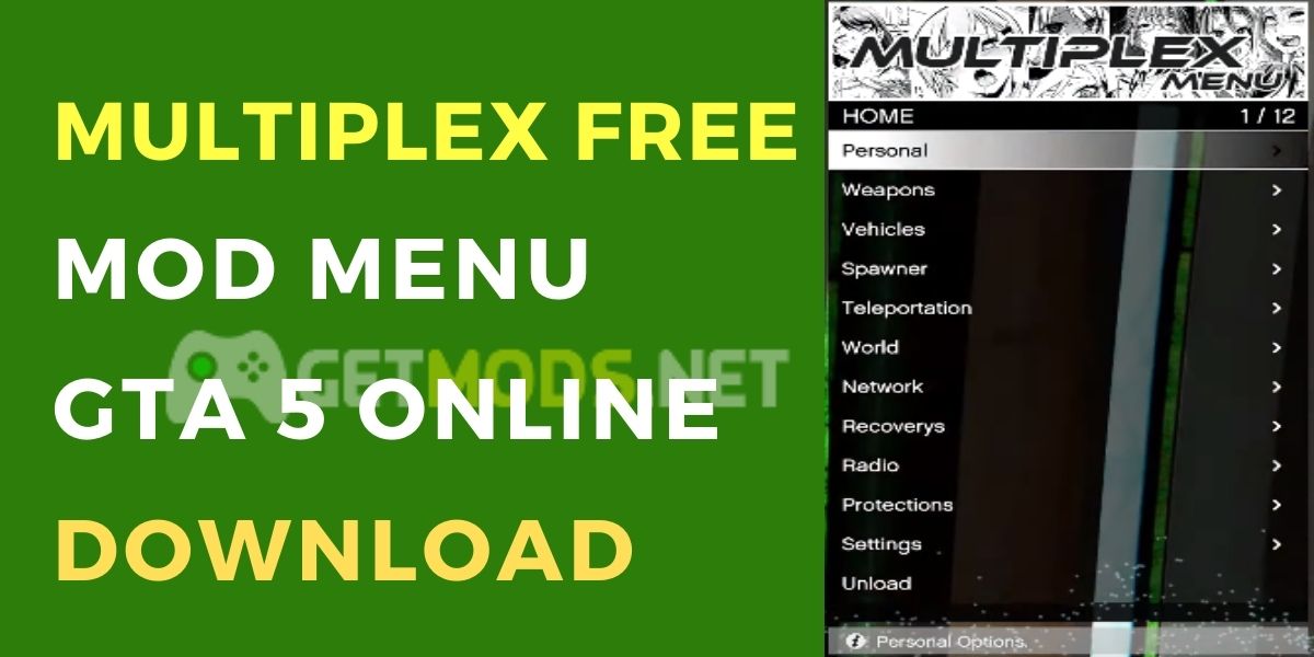Multiplex 1.1 Mod Menu Free GTA 5 Online