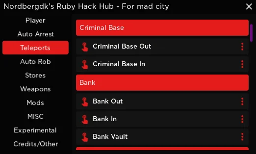 Ruby Hub Roblox Mad City Script Hack