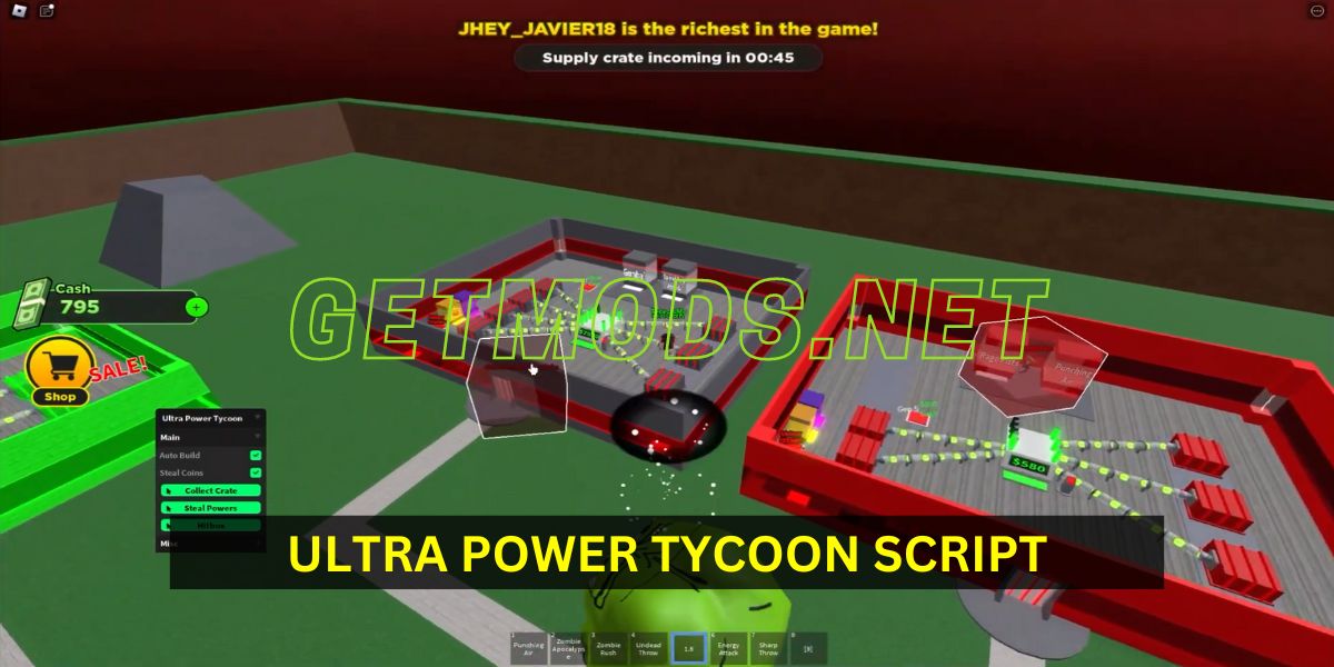 Ultra Power Tycoon Script Auto Build, Steal All & More