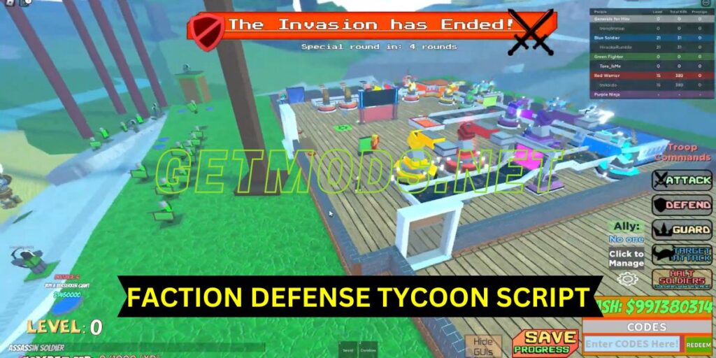 Faction Defense Tycoon Script 1024x512 