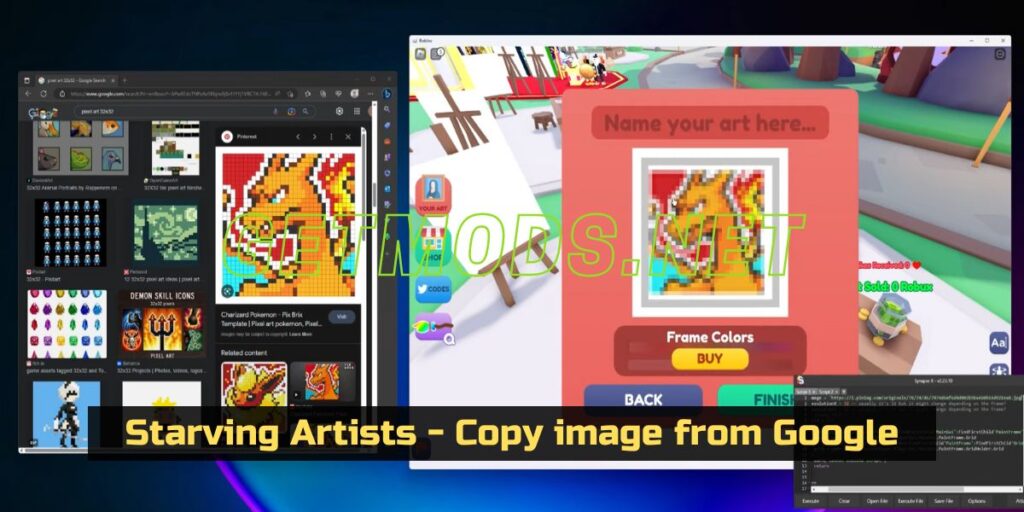 starving artists  Auto Draw & Copy Art - Roblox Script