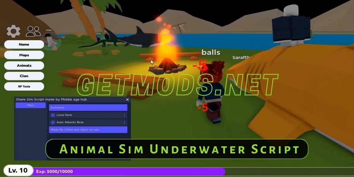 Animal Sim Underwater Script