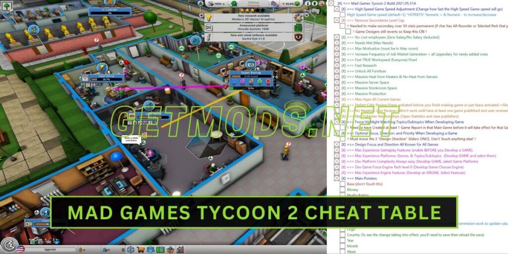 mad games tycoon 2 cheats