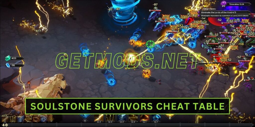 Soulstone Survivors Cheat Table