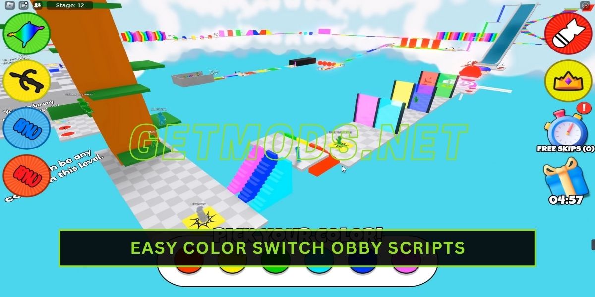 Easy Color Switch Obby Script