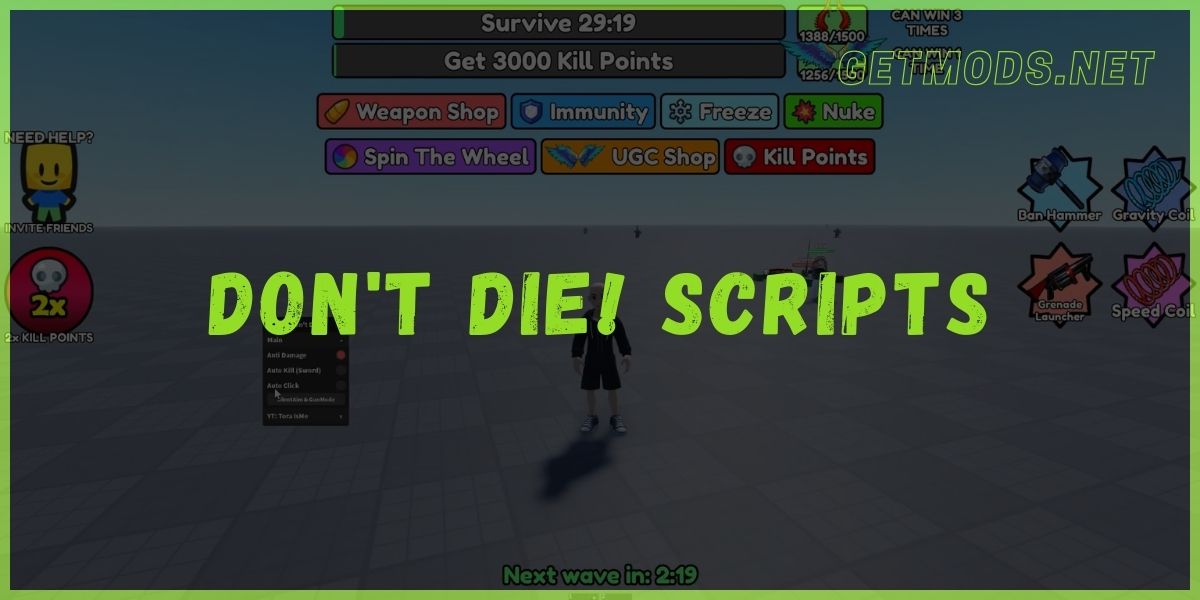 Don't Die Script Pastebin  Kill Aura, Auto Attack & More